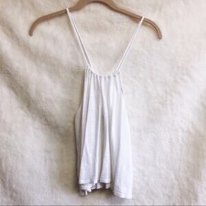 Hollister White Airy Racerback Adjustable Top